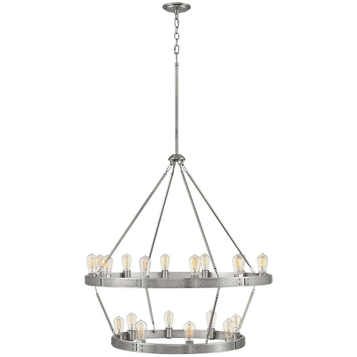 Hinkley 4399BN Everett 20 Light 38.5 inch Brushed Nickel Indoor Chandelier Ceiling Light