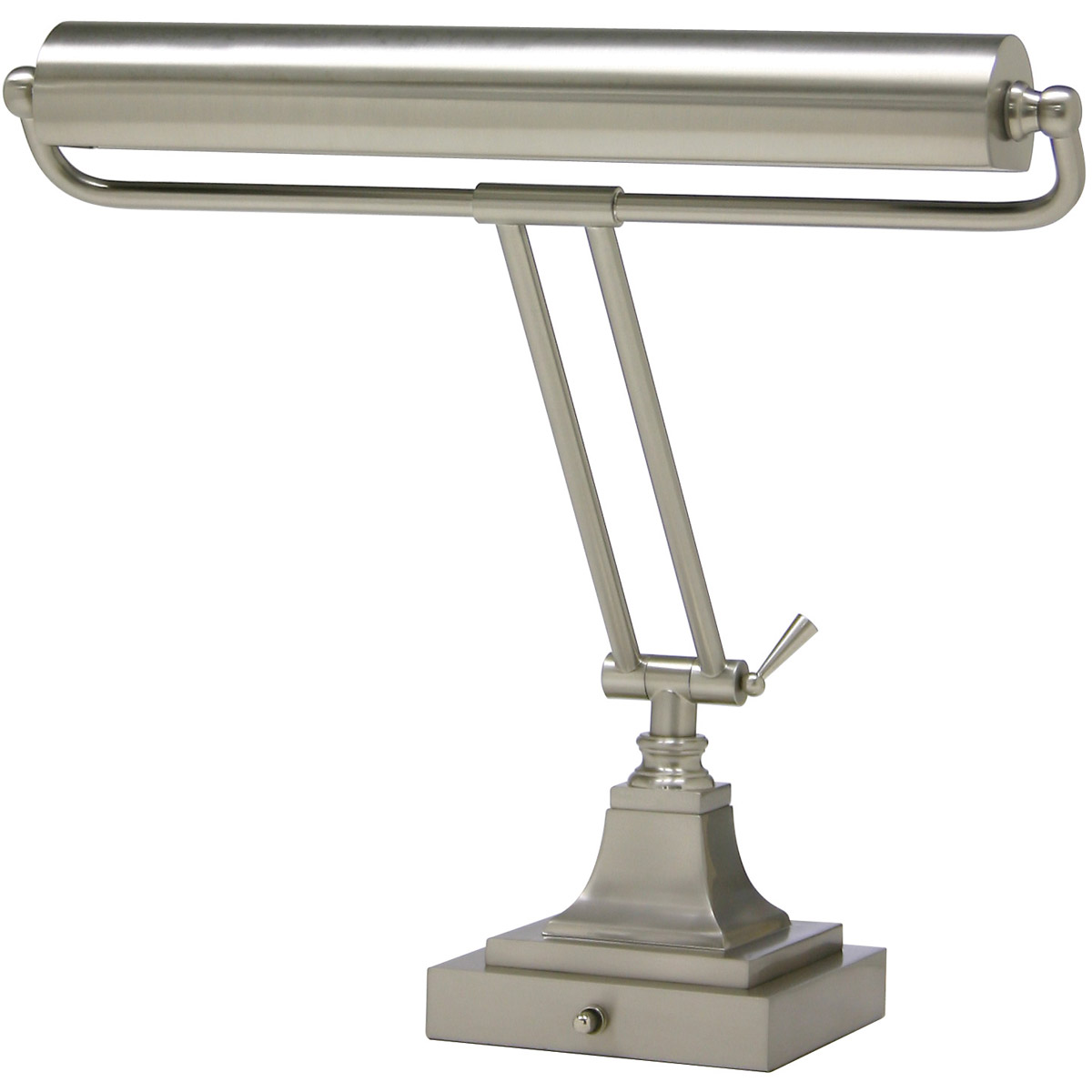 House of Troy P15-83-52 Piano/Desk 16 inch 40 watt Satin Nickel Piano/Desk Lamp Portable Light in Square