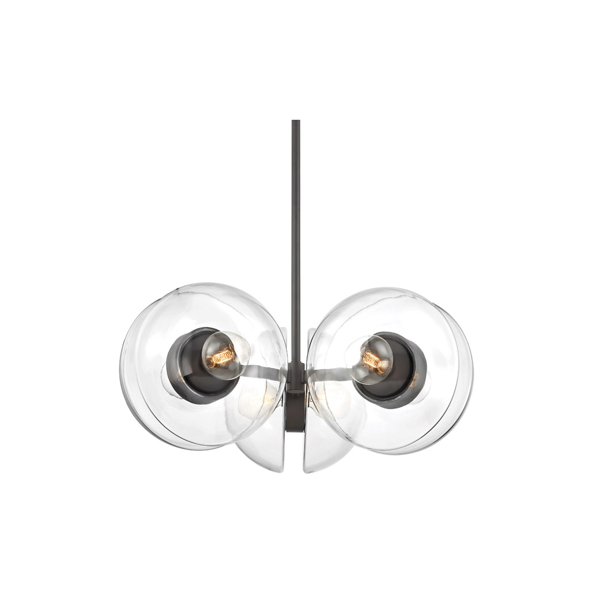 Hudson Valley 9439-BBR Kert 6 Light 38.75 inch Black Brass Chandelier Ceiling Light