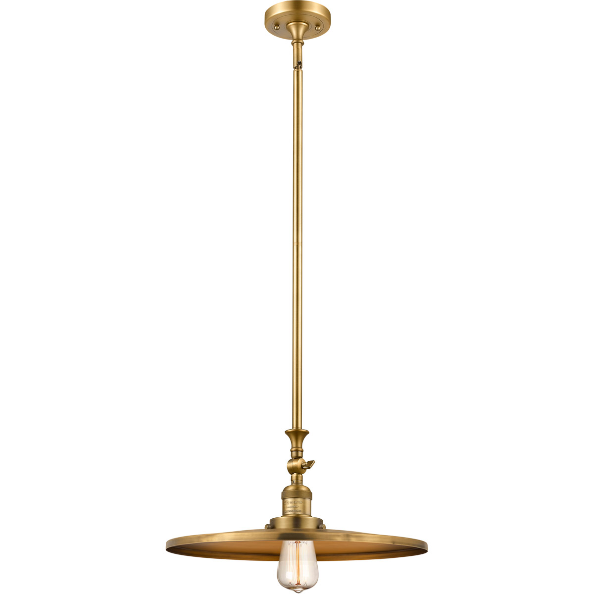 Innovations Lighting 206-PN-MFR-PN-16 Franklin Restoration Appalachian 1 Light 16 inch Polished Nickel Mini Pendant Ceiling Light