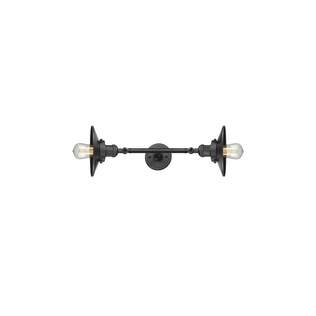Innovations Lighting 208L-OB-M5-LED Franklin Restoration Railroad LED 8 inch Oil Rubbed Bronze Bath Vanity Light Wall Light, Franklin Restoration