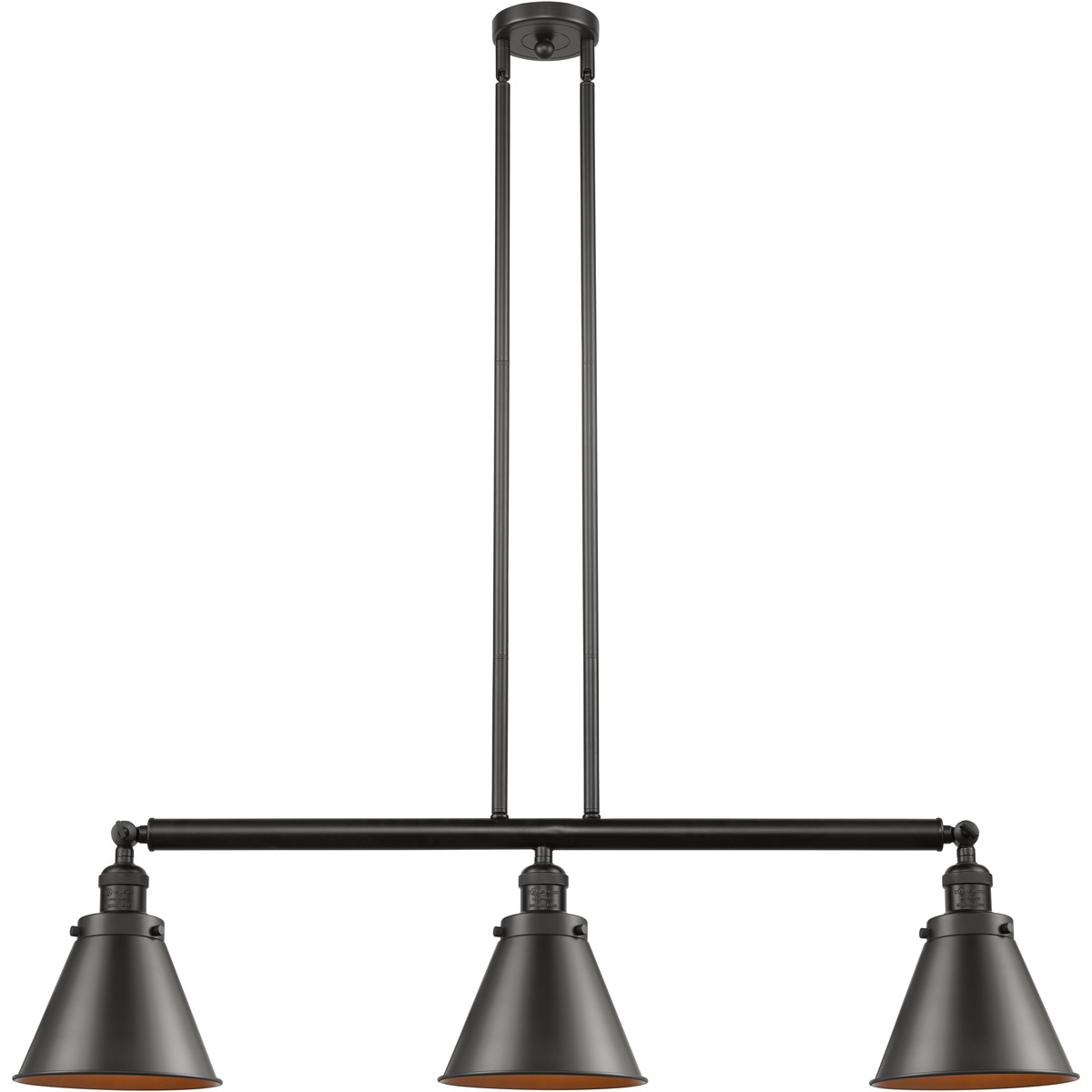 Innovations Lighting 213-OB-M13-OB-LED Franklin Restoration Appalachian LED 40 inch Oil Rubbed Bronze Island Light Ceiling Light, Franklin Restoration