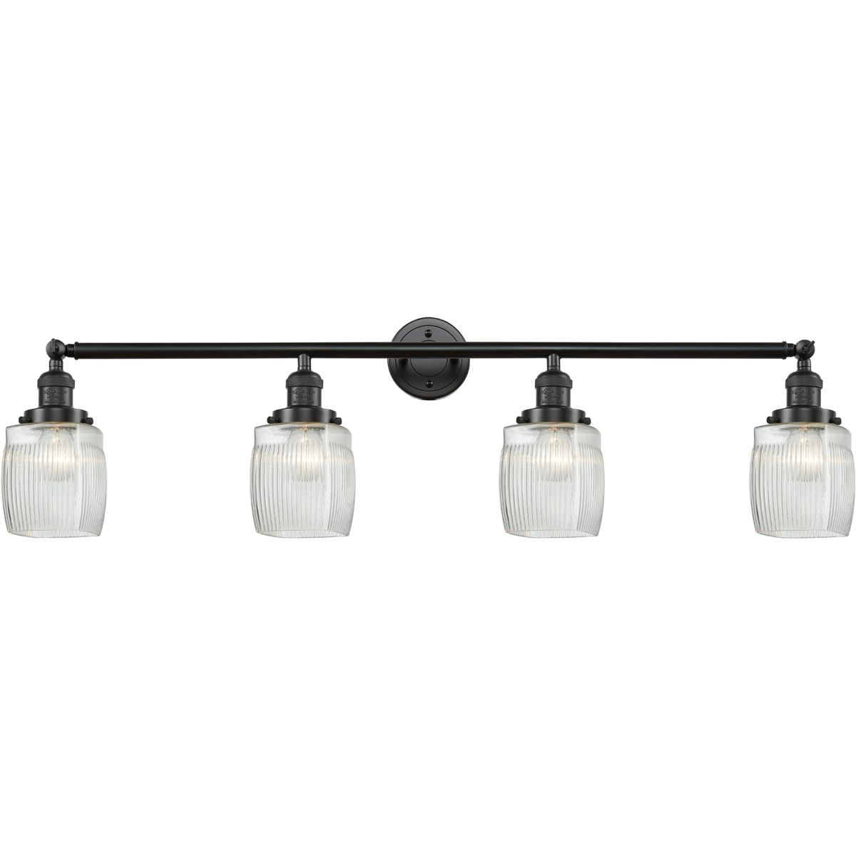 Innovations Lighting 215-OB-G302-LED Franklin Restoration Colton LED 42 inch Oil Rubbed Bronze Bath Vanity Light Wall Light, Franklin Restoration