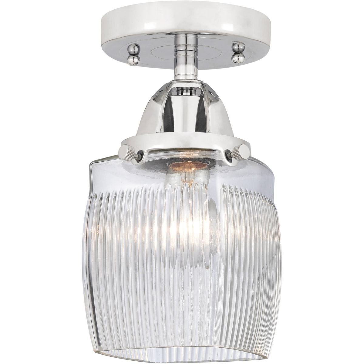 Innovations Lighting 288-1C-PC-G302-LED Nouveau 2 Colton LED 5.5 inch Polished Chrome Semi-Flush Mount Ceiling Light