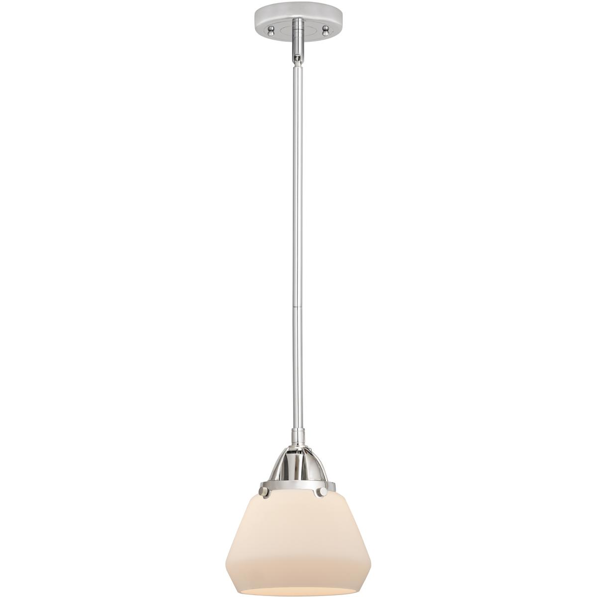 Innovations Lighting 288-1S-PC-G171-LED Nouveau 2 Fulton LED 6.75 inch Polished Chrome Mini Pendant Ceiling Light in Matte White