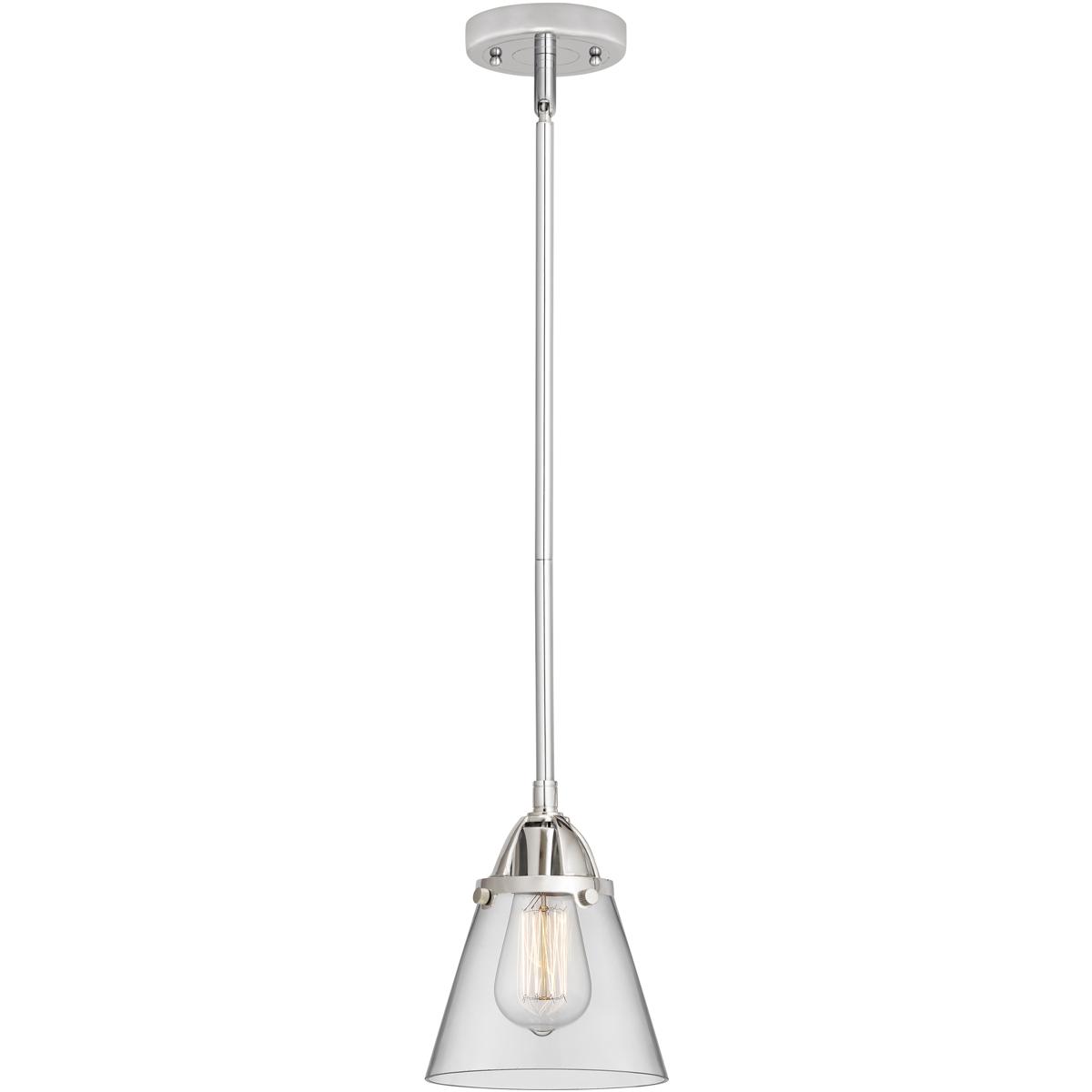 Innovations Lighting 288-1S-PC-G62-LED Nouveau 2 Cone LED 6.25 inch Polished Chrome Mini Pendant Ceiling Light in Clear