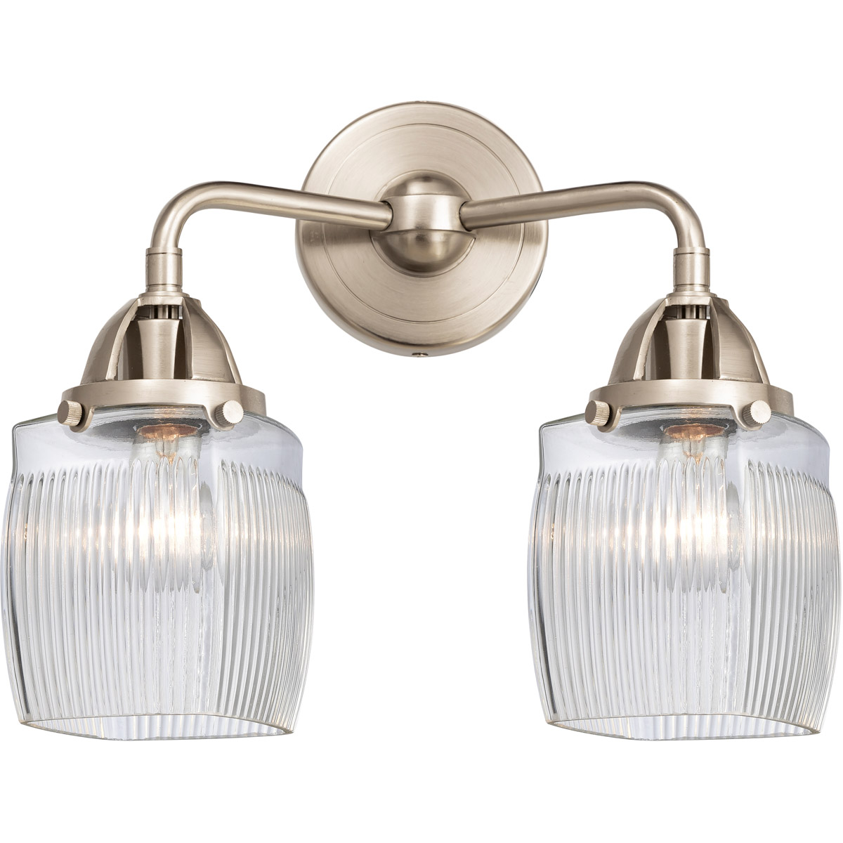 Innovations Lighting 288-2W-SN-G302 Nouveau 2 Colton 2 Light 14 inch Brushed Satin Nickel Bath Vanity Light Wall Light