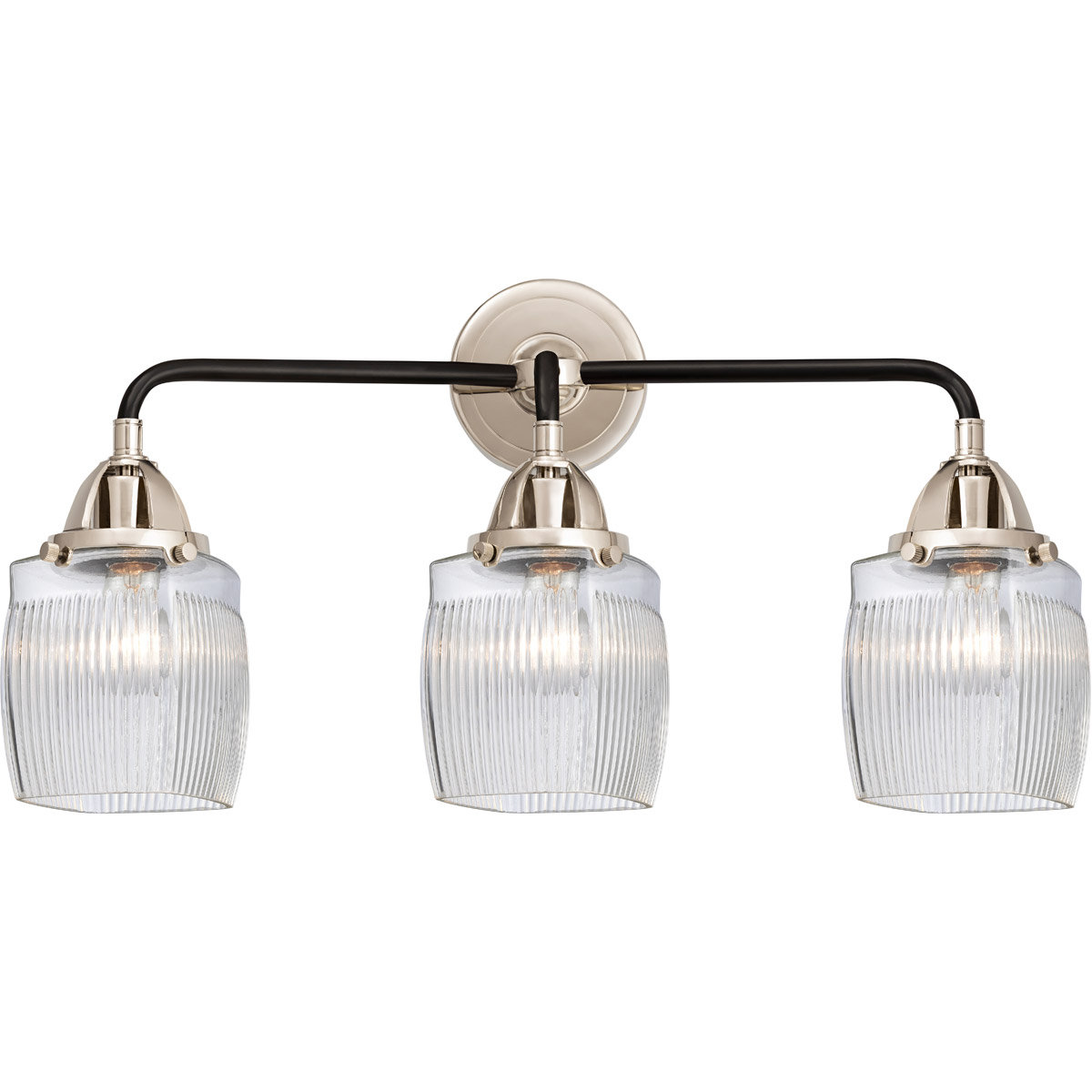 Innovations Lighting 288-3W-BPN-G302-LED Nouveau 2 Colton LED 24 inch Black Polished Nickel Bath Vanity Light Wall Light
