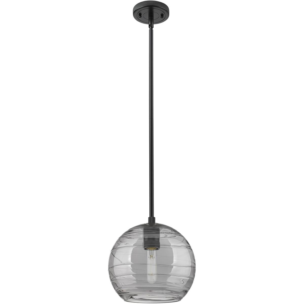 Innovations Lighting 434-1S-BK-G1213-8SM Crown Point 1 Light 8 inch Matte Black Pendant Ceiling Light