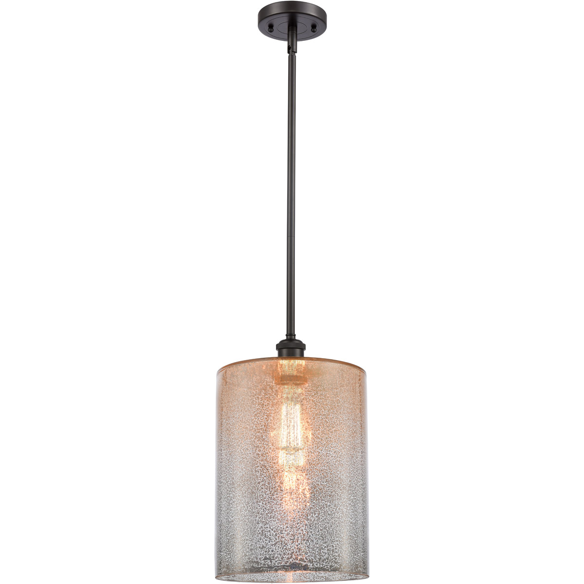 Innovations Lighting 516-1S-OB-G116-L-LED Ballston Large Cobbleskill LED 9 inch Oil Rubbed Bronze Pendant Ceiling Light in Mercury Glass, Ballston