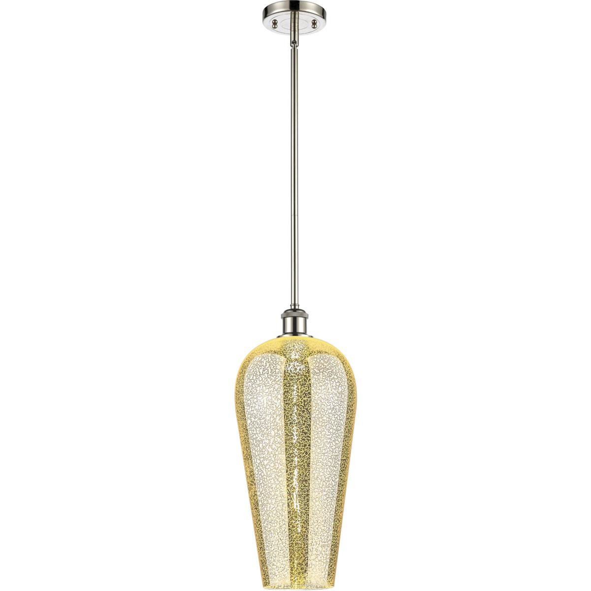 Innovations Lighting 516-1S-PN-G456-8ME Ballston Chelsea 1 Light 8 inch Polished Nickel Mini Pendant Ceiling Light in Mercury Glass