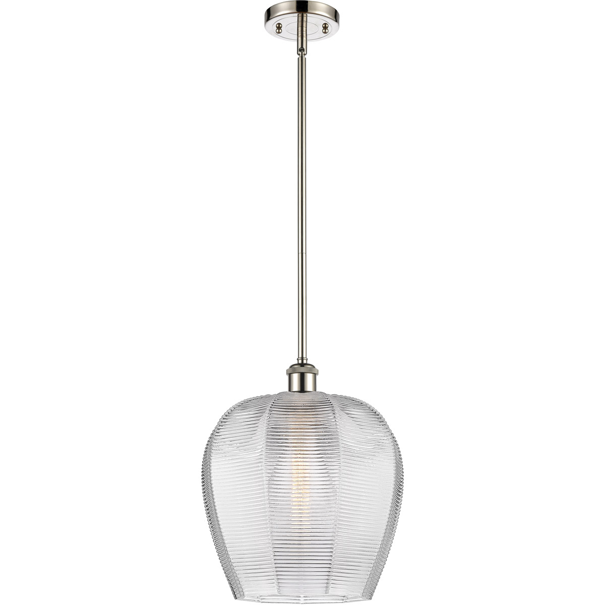 Innovations Lighting 516-1S-PN-G462-12 Ballston Norfolk 1 Light 12 inch Polished Nickel Mini Pendant Ceiling Light in Clear Glass