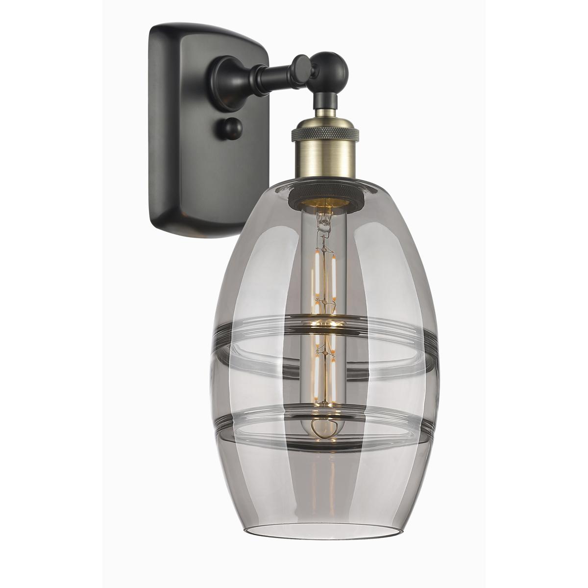 Innovations Lighting 516-1W-BAB-G557-6SM Ballston Vaz 1 Light 5.88 inch Black Antique Brass Sconce Wall Light