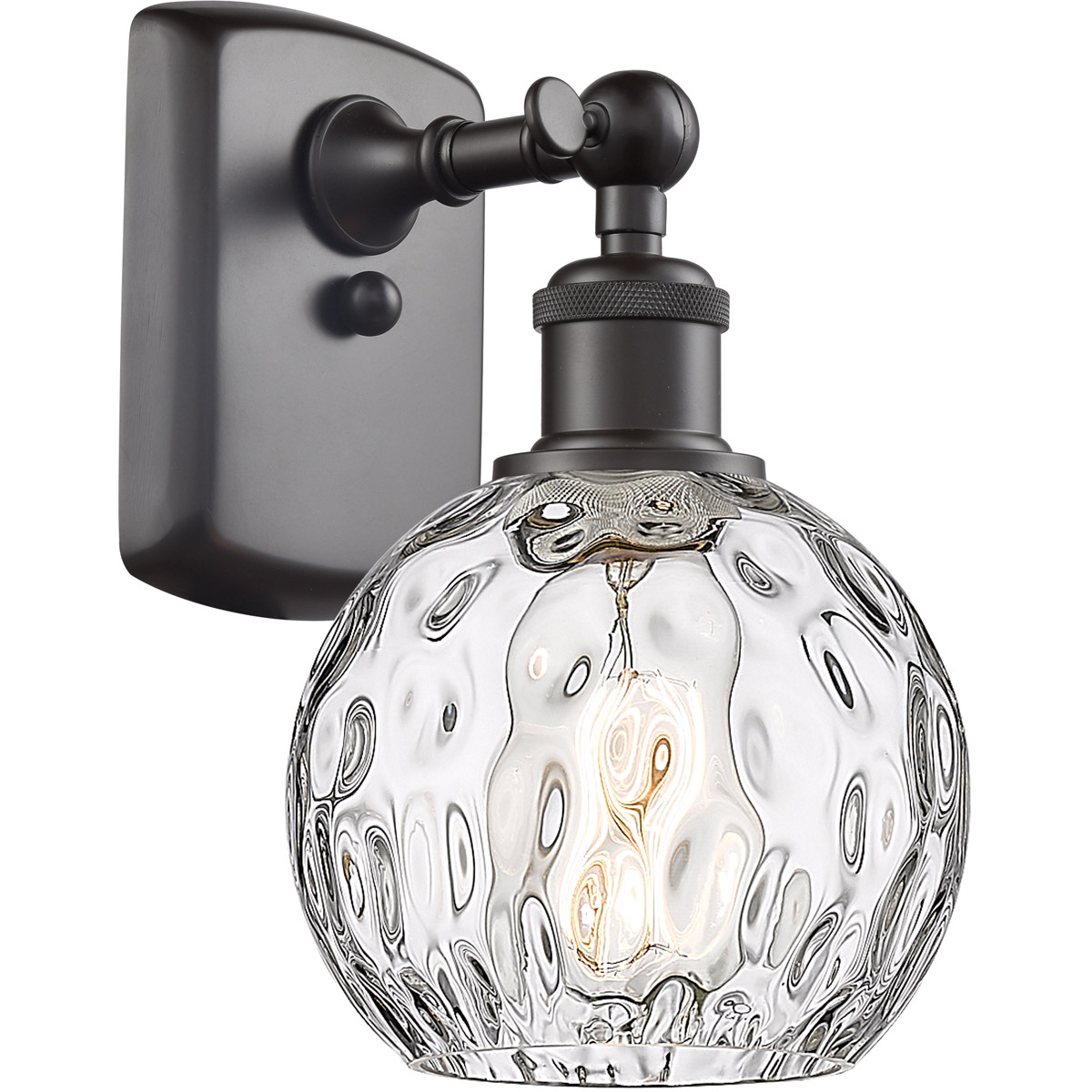 Innovations Lighting 516-1W-OB-G1215-6 Ballston Athens Water Glass 1 Light 6 inch Oil Rubbed Bronze Sconce Wall Light