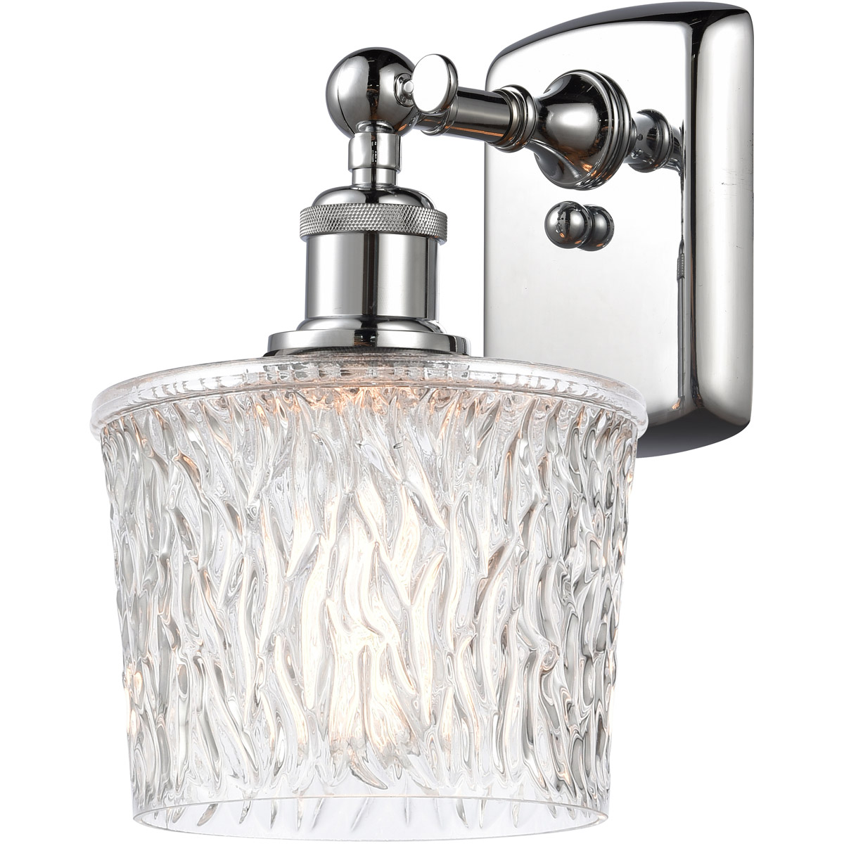 Innovations Lighting 516-1W-PC-G402-LED Ballston Niagra LED 6.5 inch Polished Chrome Sconce Wall Light, Ballston
