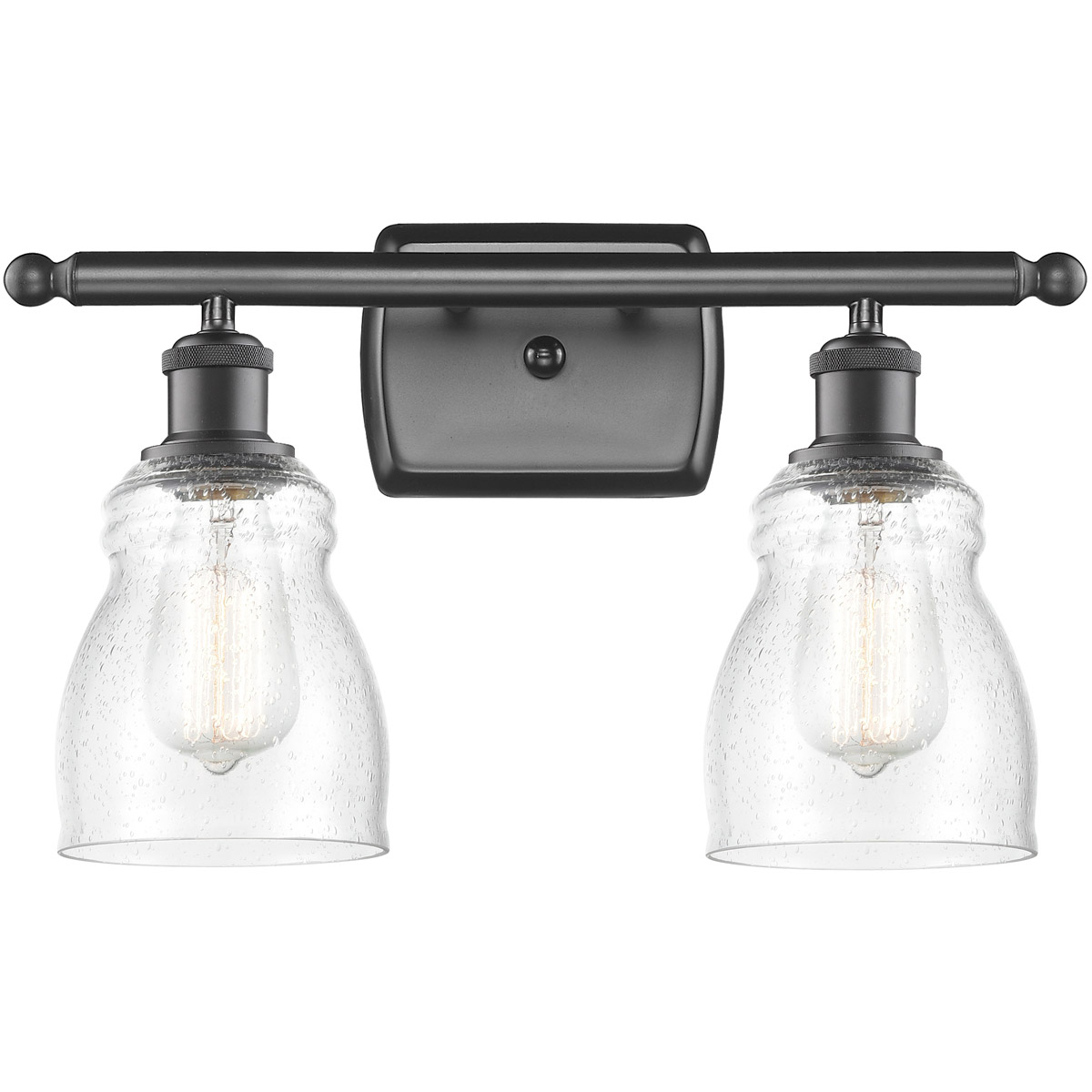Innovations Lighting 516-2W-OB-G394-LED Ballston Ellery LED 16 inch Oil Rubbed Bronze Bath Vanity Light Wall Light in Seedy Glass, Ballston