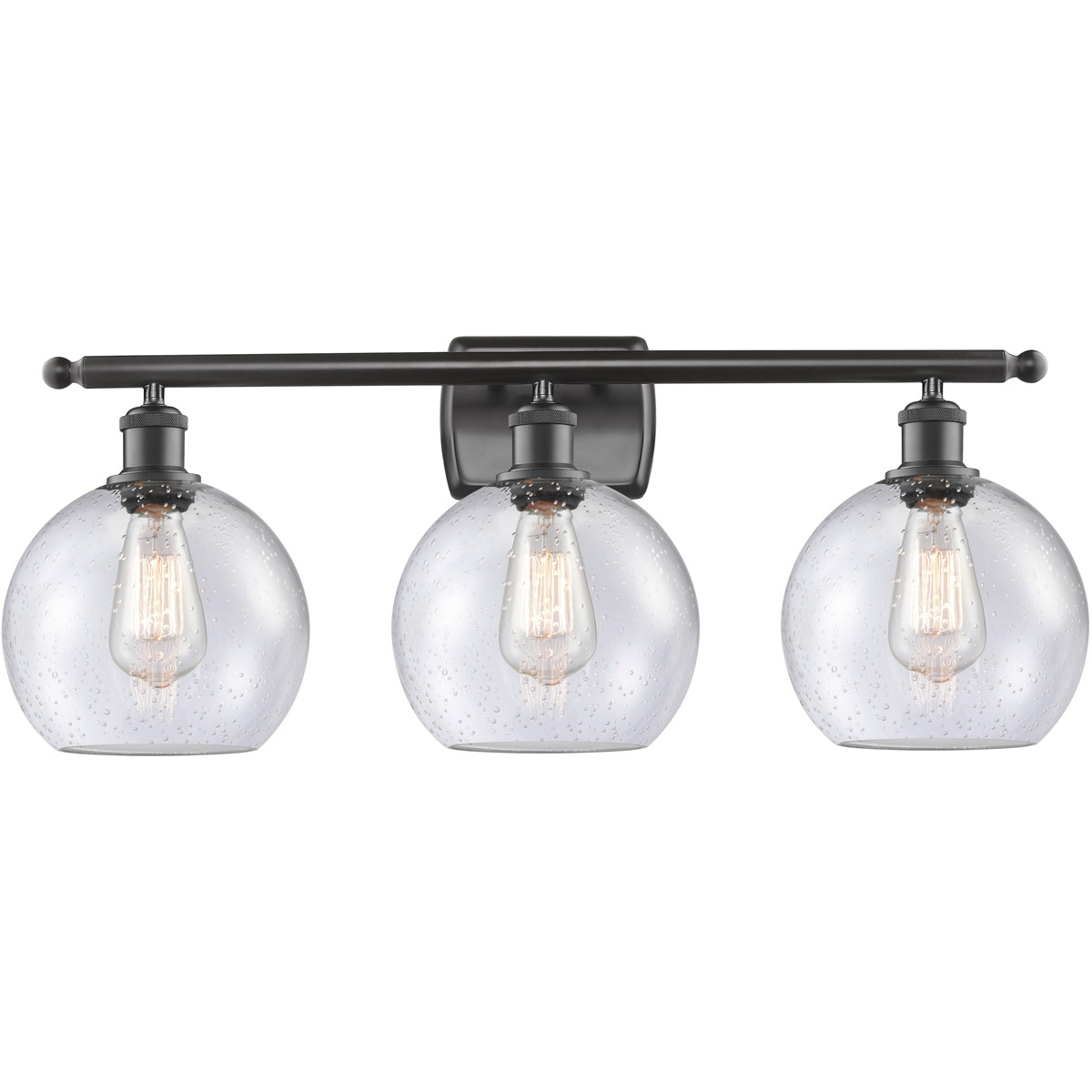 Innovations Lighting 516-3W-OB-G124-8 Ballston Athens 3 Light 26 inch Oil Rubbed Bronze Bath Vanity Light Wall Light