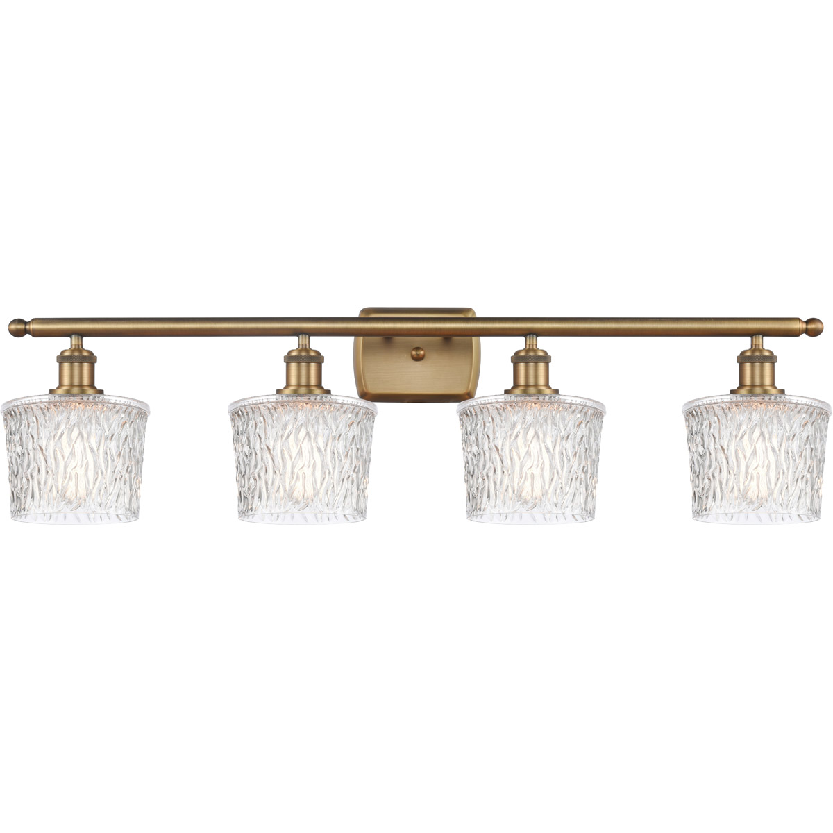 Innovations Lighting 516-4W-BB-G402 Ballston Niagra 4 Light 36 inch Brushed Brass Bath Vanity Light Wall Light, Ballston