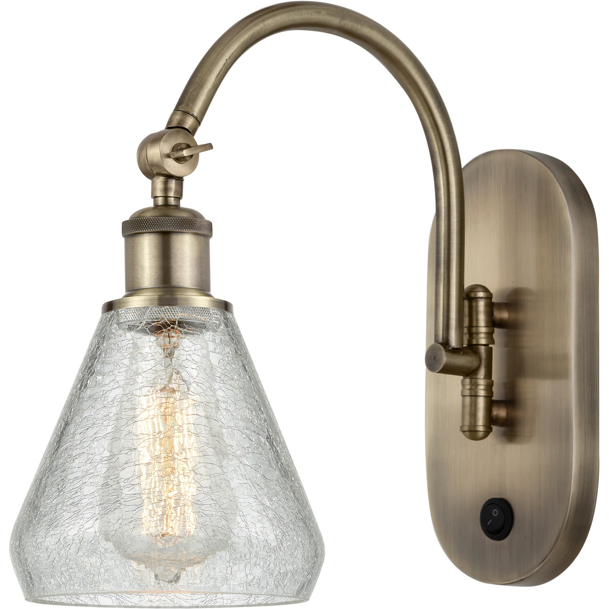 Innovations Lighting 518-1W-AB-G275-LED Ballston Conesus LED 6 inch Antique Brass Sconce Wall Light