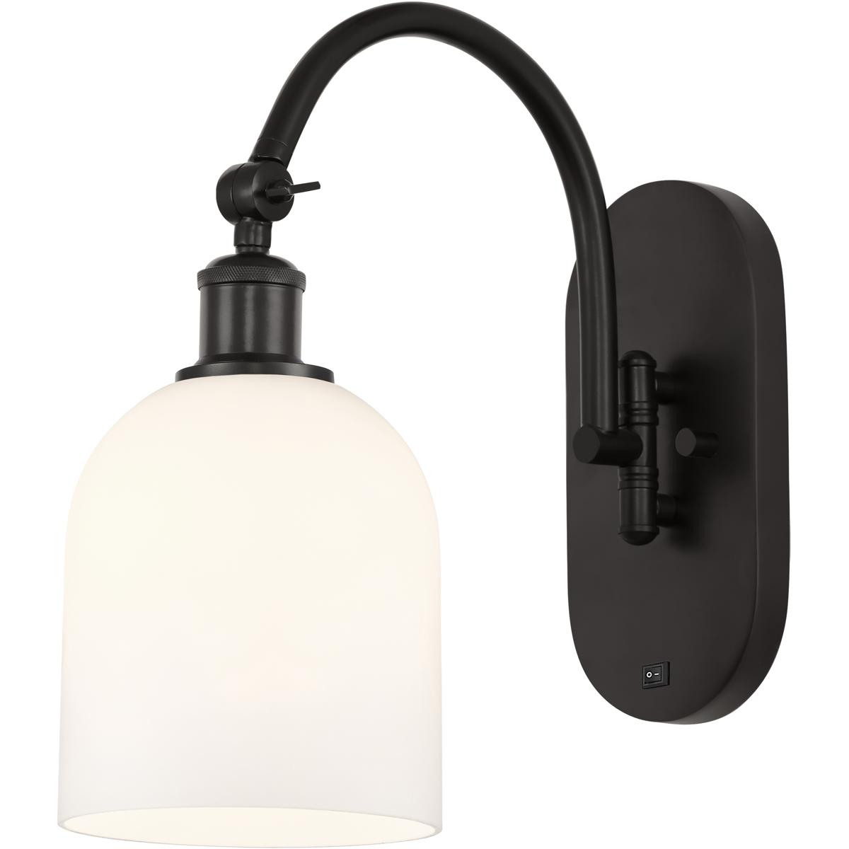 Innovations Lighting 518-1W-OB-G558-6GWH Ballston Bella 1 Light 5.5 inch Oil Rubbed Bronze Sconce Wall Light