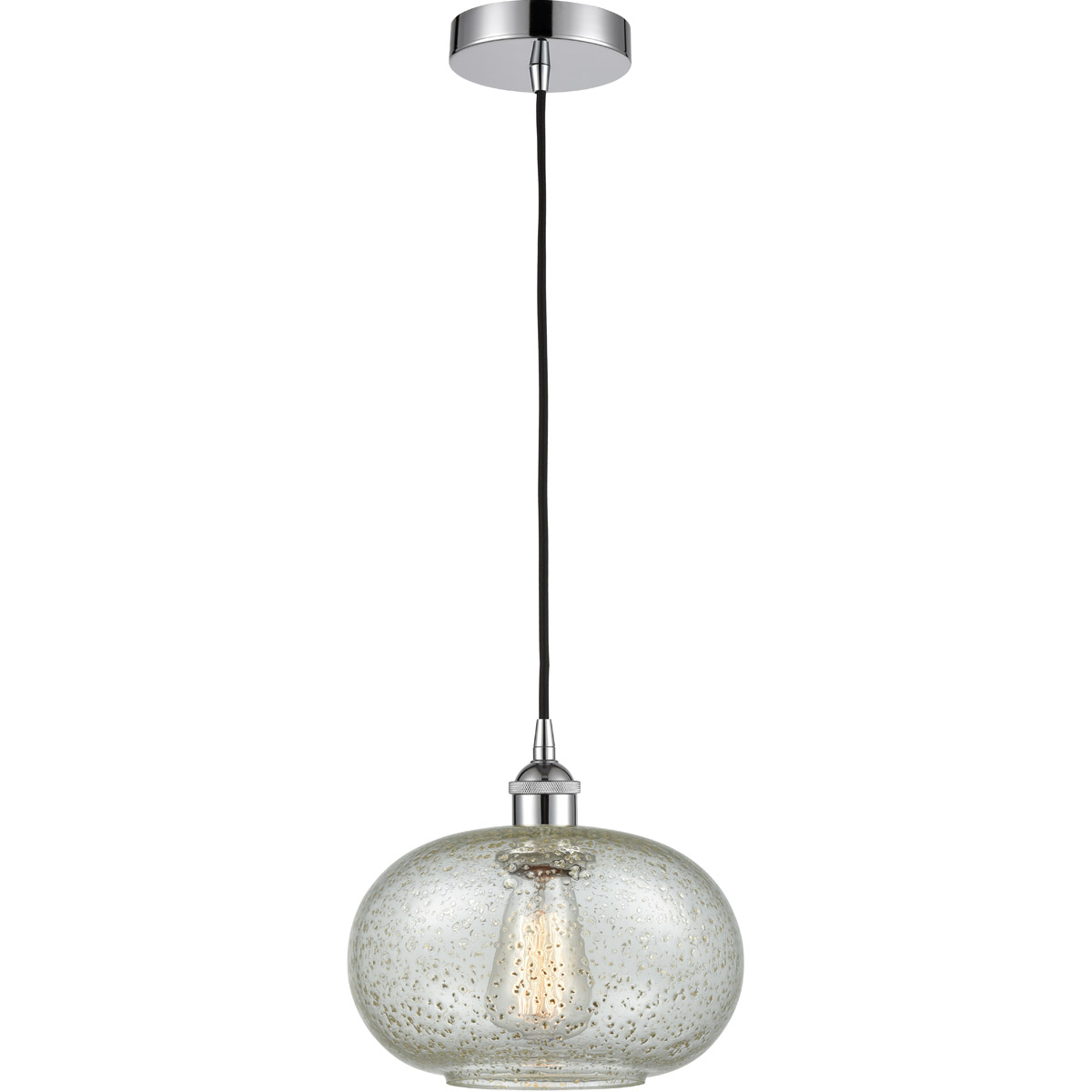 Innovations Lighting 616-1P-PC-G249 Edison Gorham 1 Light 9.5 inch Polished Chrome Mini Pendant Ceiling Light in Mica Glass