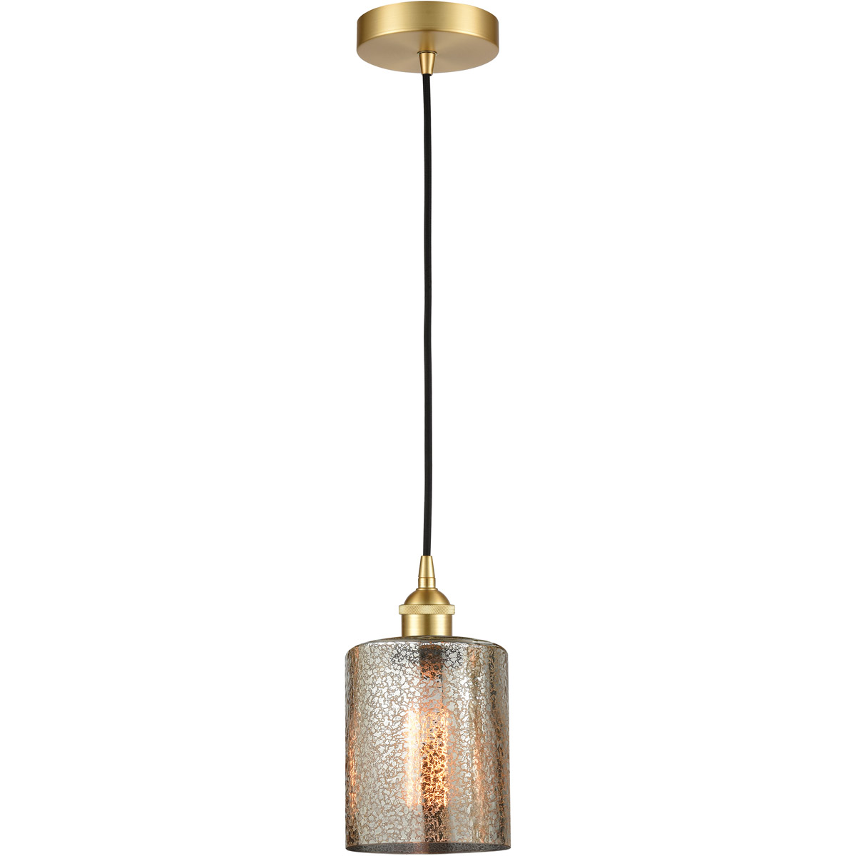 Innovations Lighting 616-1P-SG-G116-LED Edison Cobbleskill LED 5 inch Satin Gold Mini Pendant Ceiling Light
