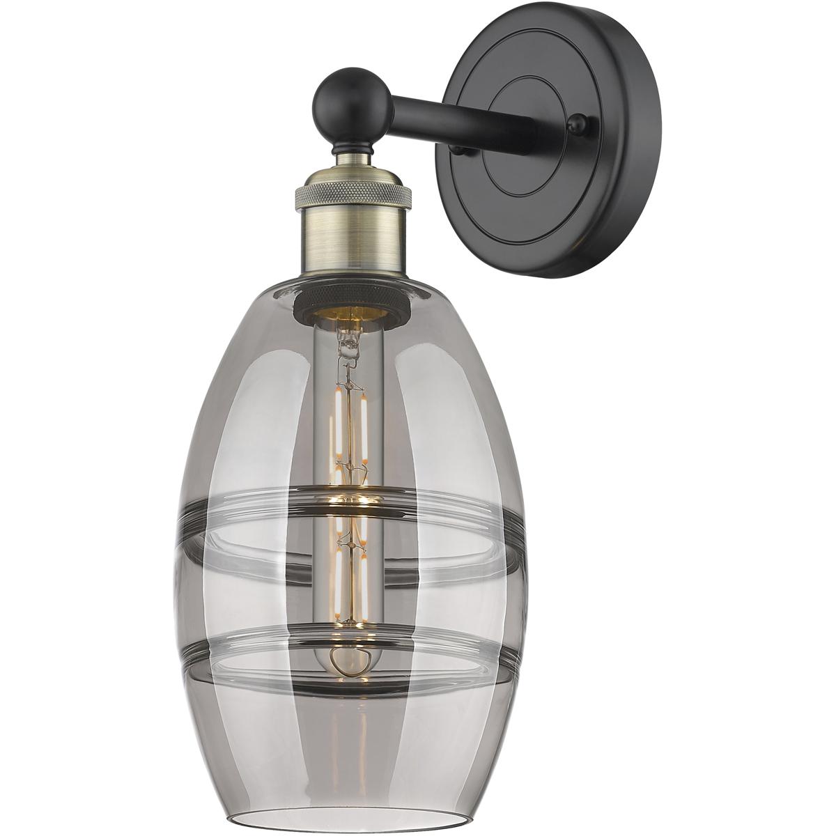 Innovations Lighting 616-1W-BAB-G557-6SM Edison Vaz 1 Light 5.88 inch Black Antique Brass Sconce Wall Light