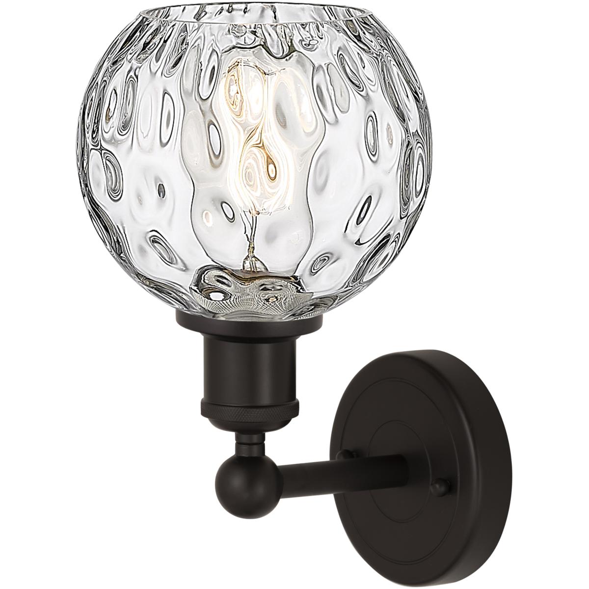 Innovations Lighting 616-1W-OB-G1215-6 Edison Athens Water Glass 1 Light 6 inch Oil Rubbed Bronze Sconce Wall Light
