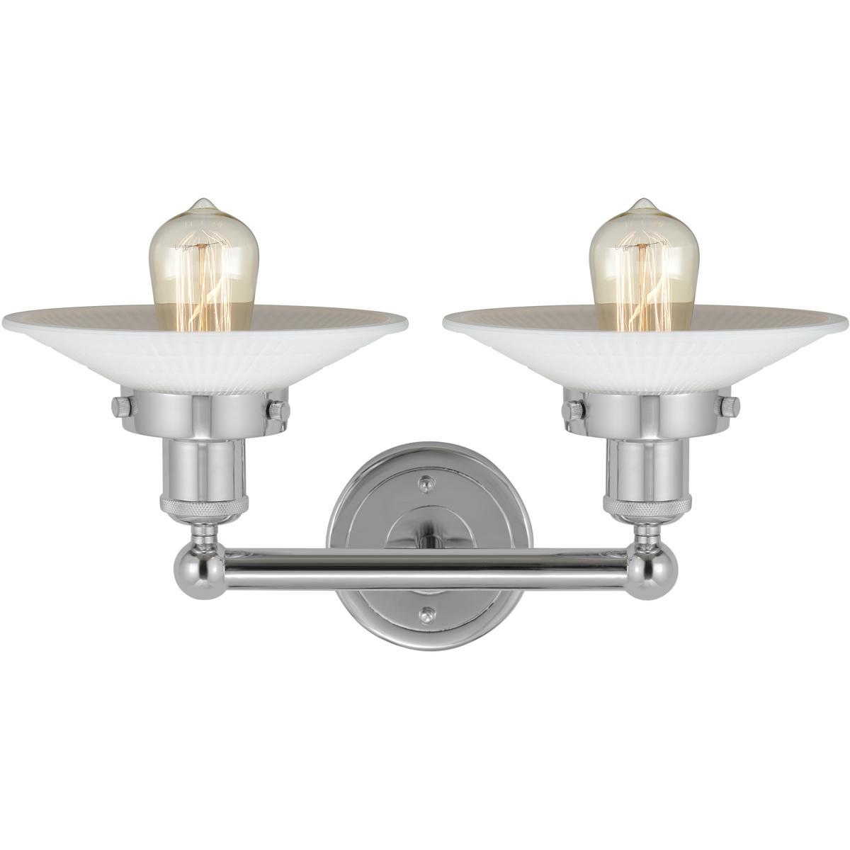 Innovations Lighting 616-2W-PC-G124-6 Edison Athens 2 Light 15 inch Polished Chrome Bath Vanity Light Wall Light in Seedy Glass