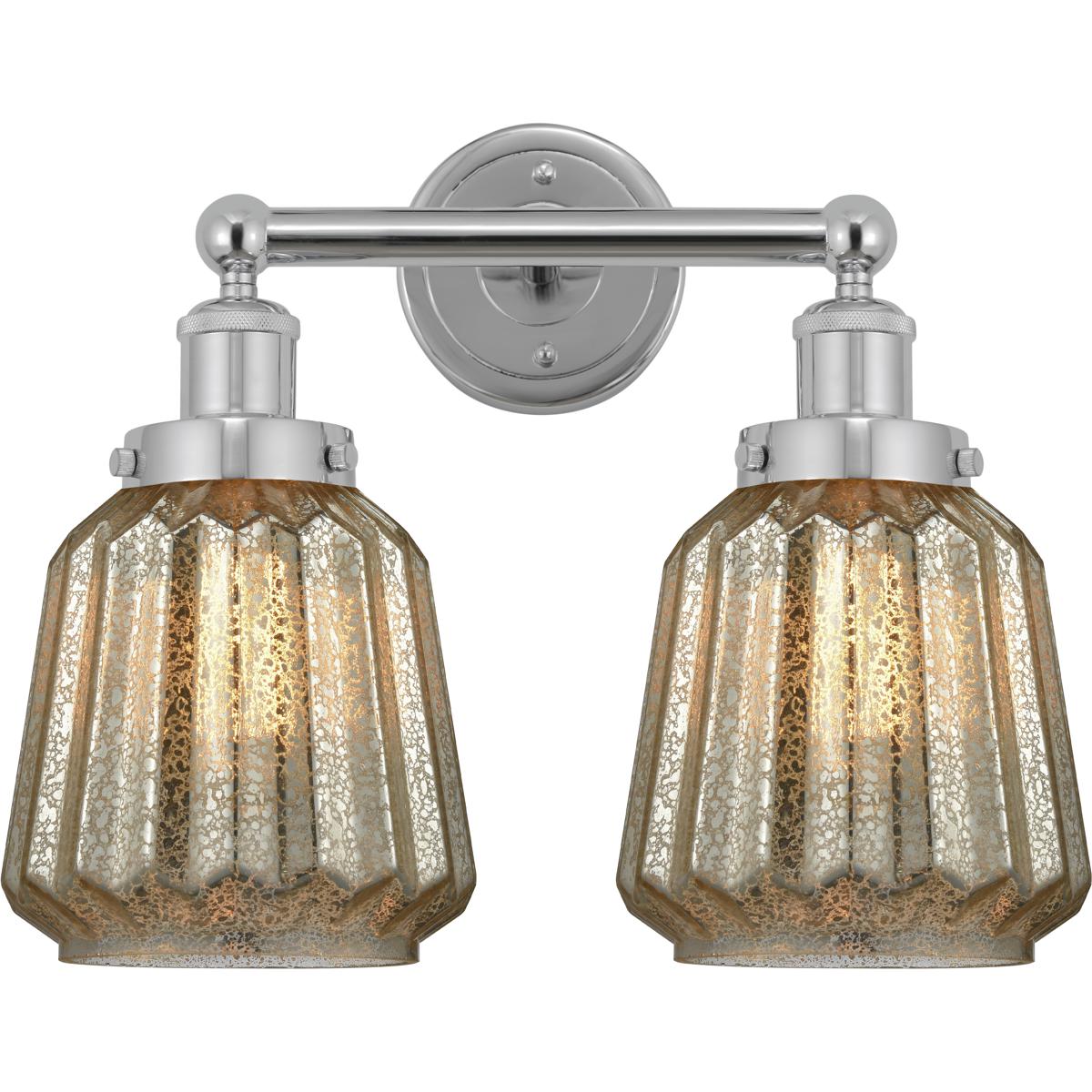 Innovations Lighting 616-2W-PC-G146 Chatham 2 Light 15.5 inch Polished Chrome Bath Vanity Light Wall Light
