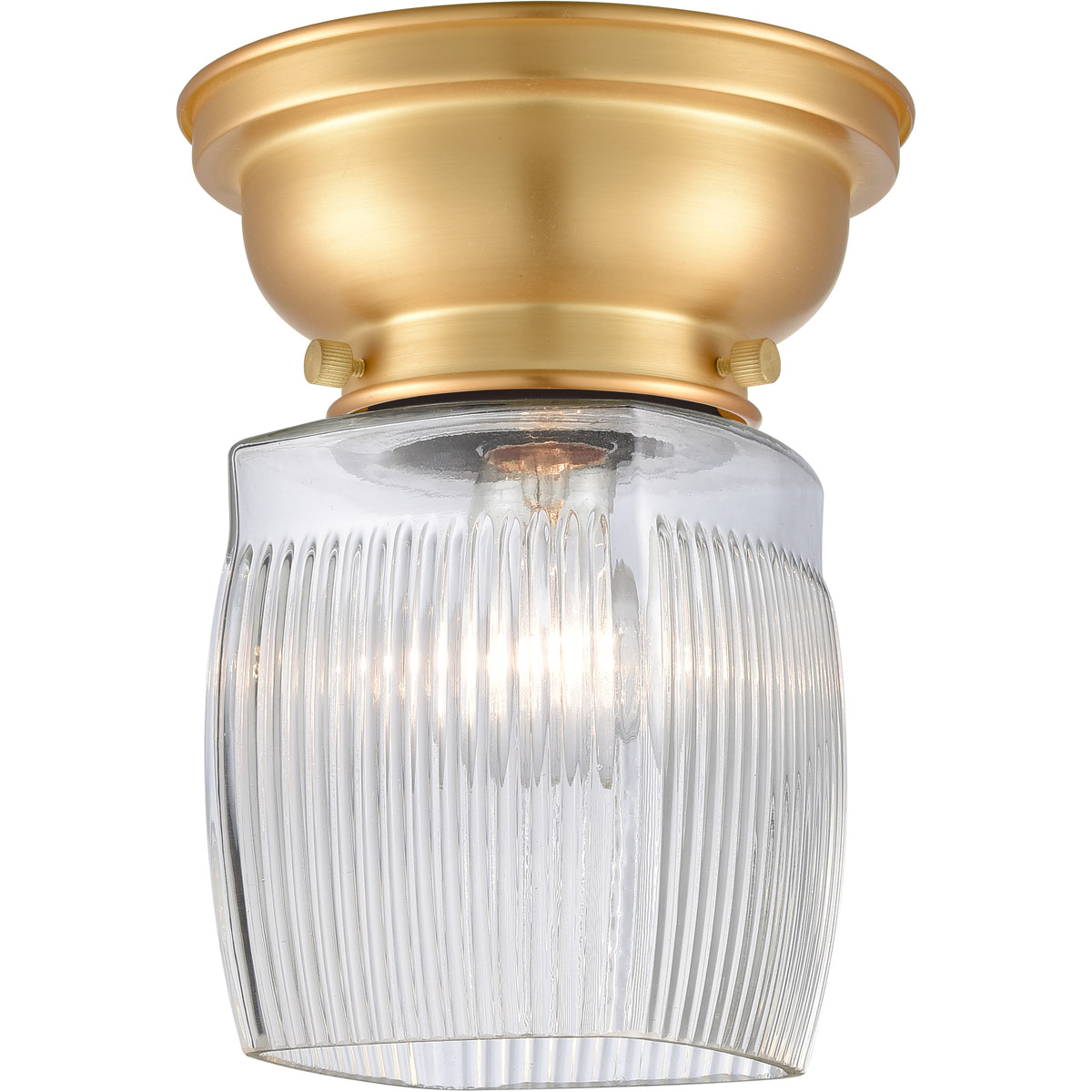 Innovations Lighting 623-1F-SG-G302-LED Aditi Colton LED 6.25 inch Satin Gold Flush Mount Ceiling Light, Aditi