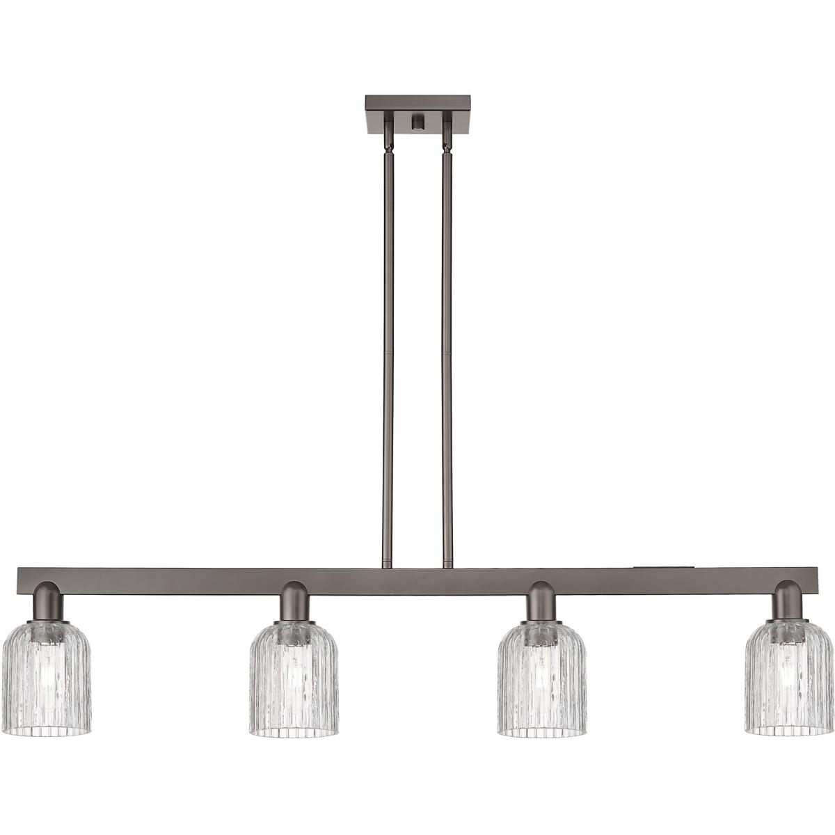 Innovations Lighting 716-4I-OB-G559-5CL Bridal Veil Island Light Ceiling Light in Oil Rubbed Bronze, Clear Glass