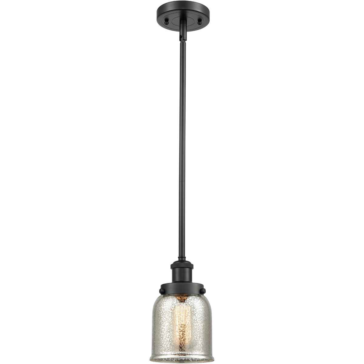 Innovations Lighting 916-1S-BK-G58 Small Bell 1 Light 5 inch Matte Black Pendant Ceiling Light, Ballston