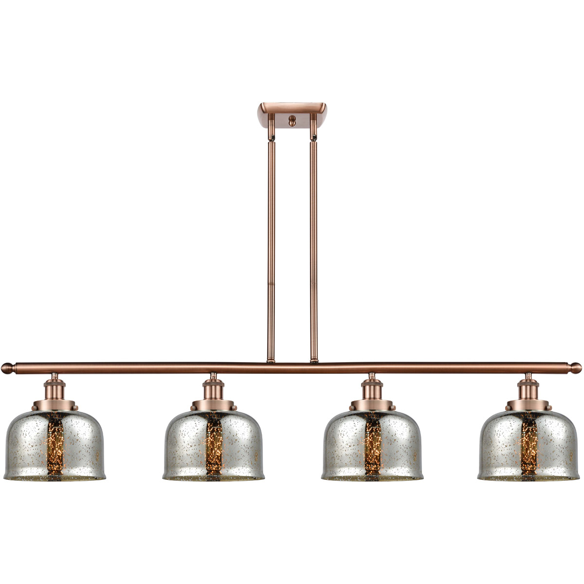 Innovations Lighting 916-4I-AC-G78 Ballston Bell 4 Light 48 inch Antique Copper Island Light Ceiling Light