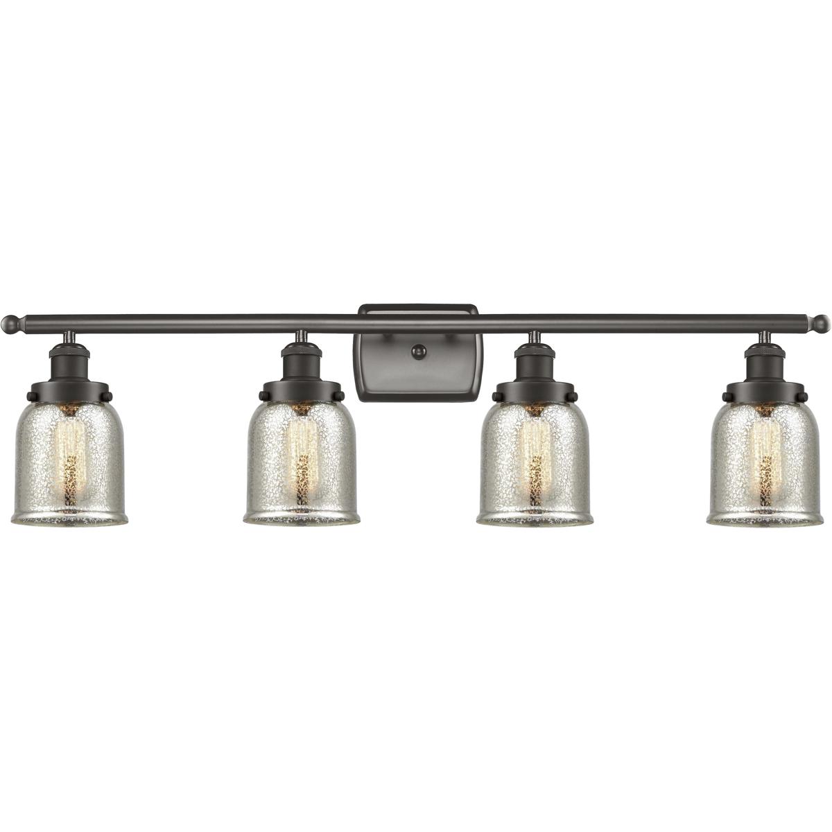Innovations Lighting 916-4W-OB-G58-LED Small Bell LED 36 inch Oil Rubbed Bronze Bath Vanity Light Wall Light, Ballston