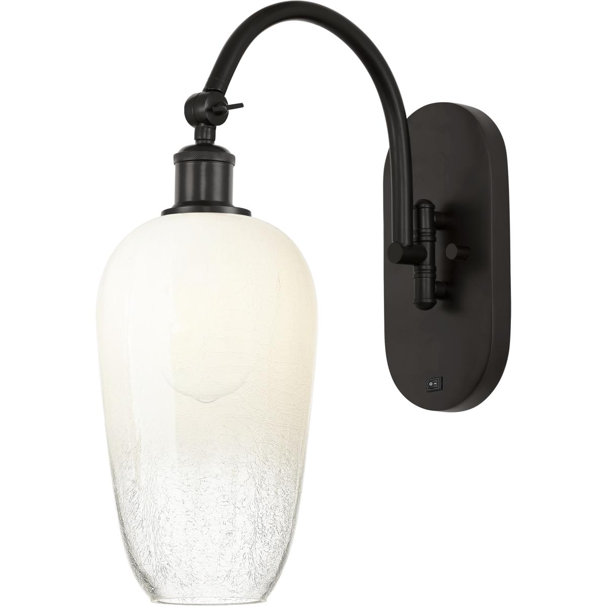 Innovations Lighting 918-1W-OB-G484-7OP Ballston Brookhaven Flute 1 Light 7 inch Oil Rubbed Bronze Swing Arm Sconce Wall Light in Opal Glass