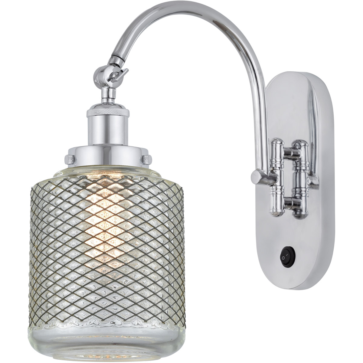 Innovations Lighting 918-1W-PC-G262 Franklin Restoration Stanton 1 Light 6 inch Polished Chrome Sconce Wall Light