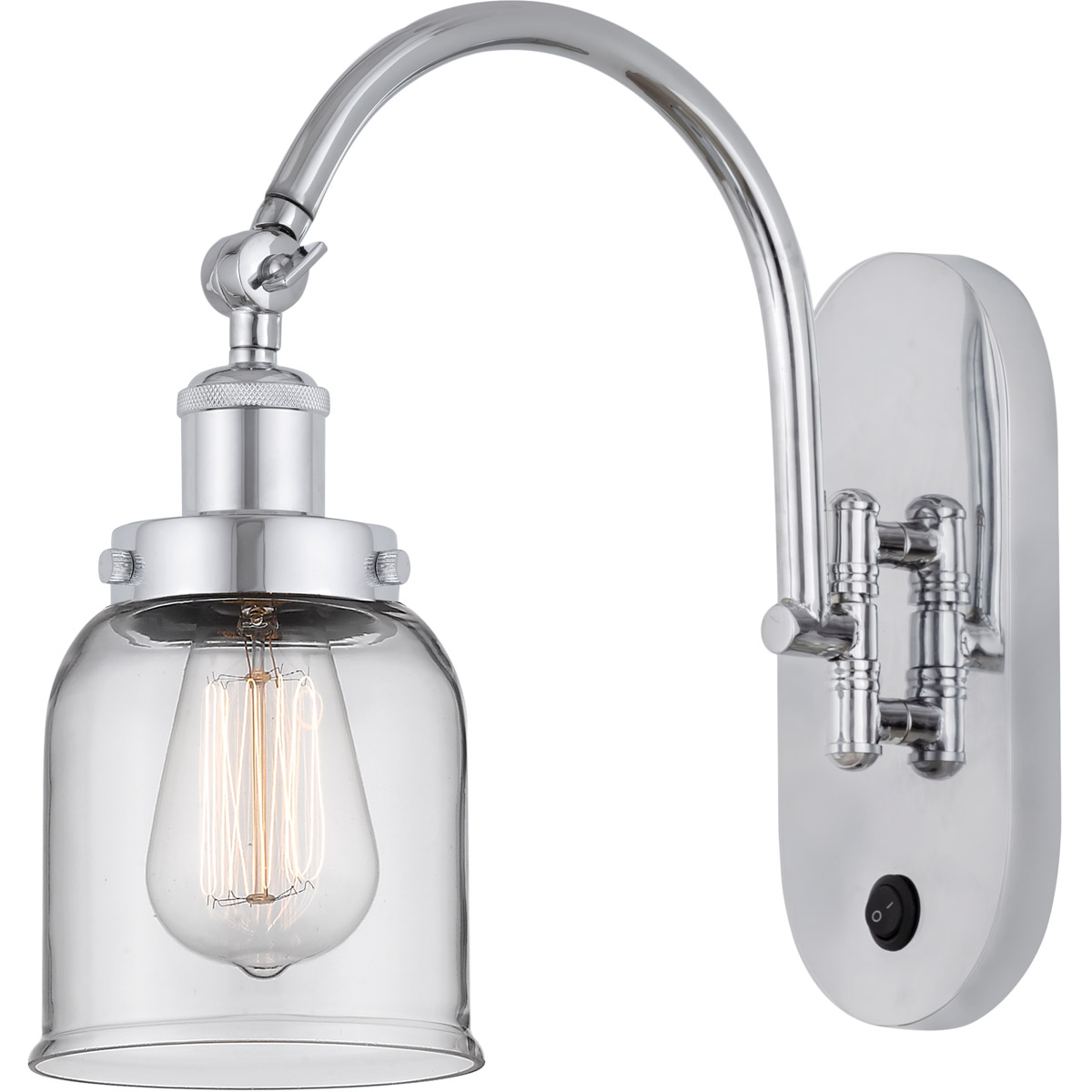 Innovations Lighting 918-1W-PC-G52 Franklin Restoration Bell 1 Light 5 inch Polished Chrome Sconce Wall Light