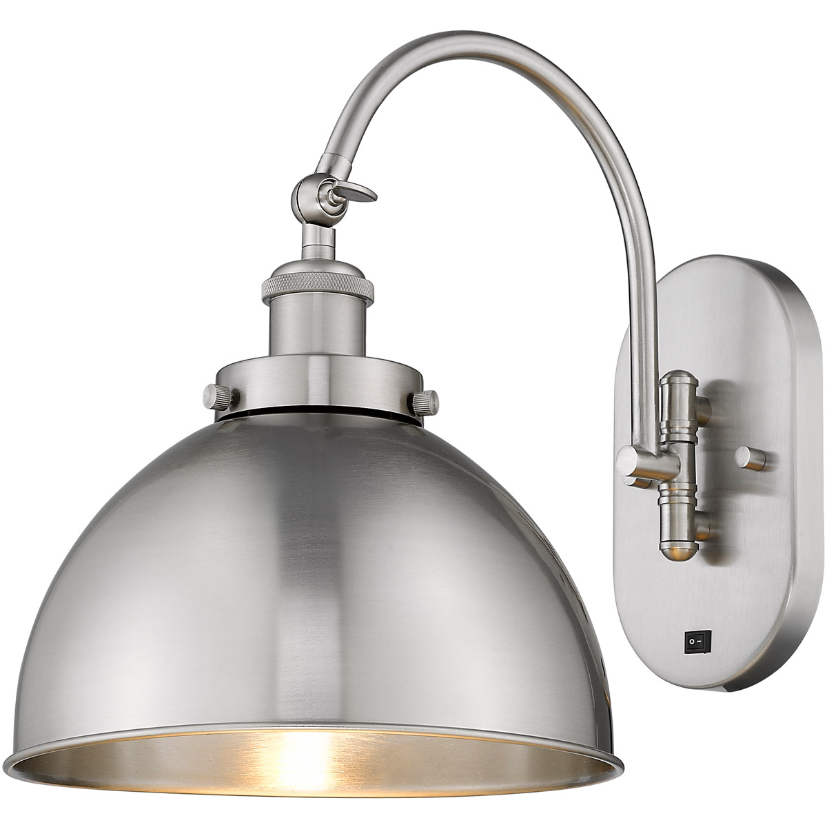 Innovations Lighting 918-1W-SN-MFD-10-SN Ballston Urban 1 Light 10 inch Brushed Satin Nickel Sconce Wall Light