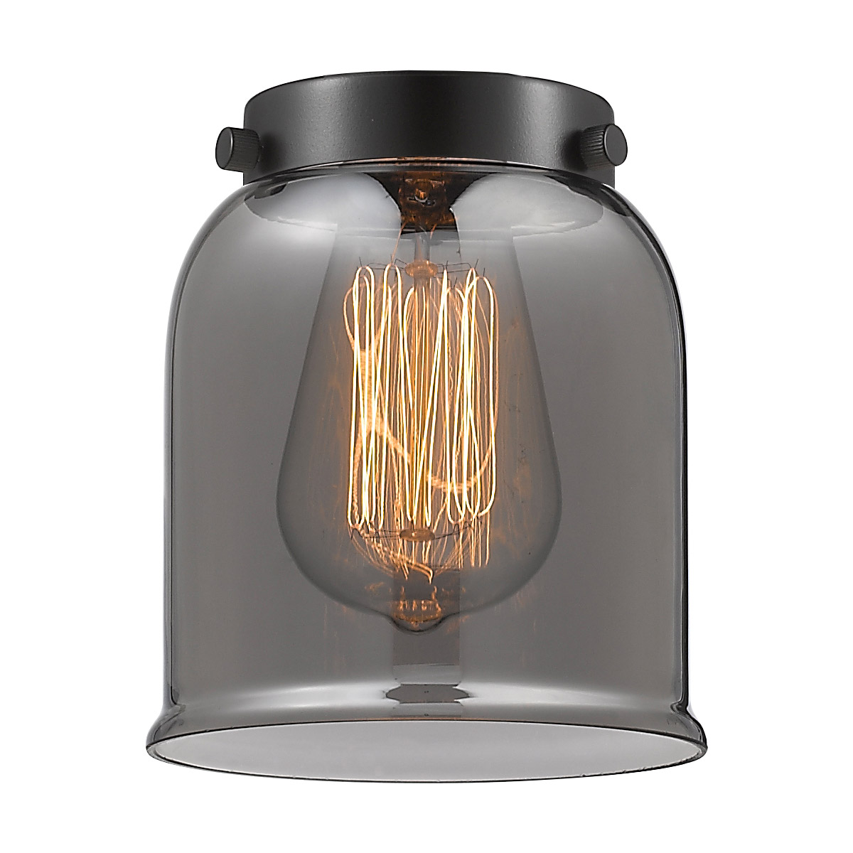 Innovations Lighting G53 Small Bell Plated Smoke Glass, Small, Bell