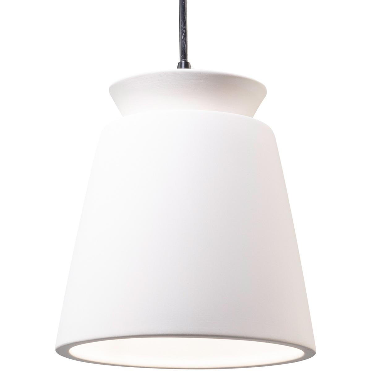 Justice Design CER-6425-BIS-ABRS-BKCD-LED1-700 Radiance Collection LED 7.75 inch Antique Brass Pendant Ceiling Light