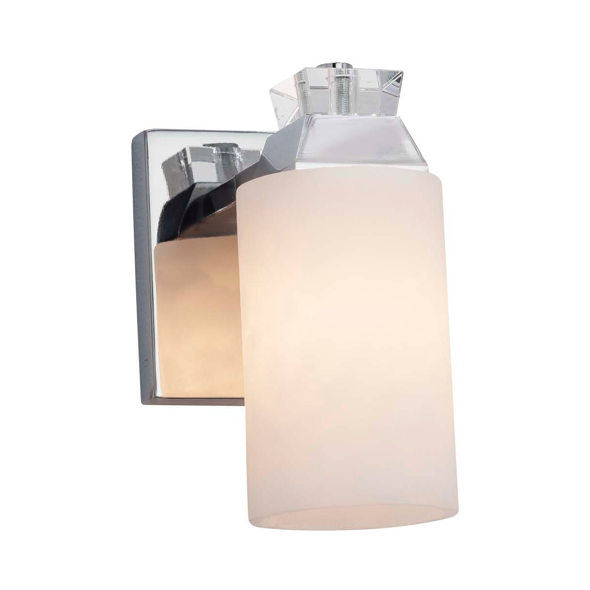Justice Design CLD-8471-10-NCKL-LED1-700 Clouds Wall Sconce Wall Light in 700 Lm LED, Brushed Nickel, Cylinder with Flat Rim