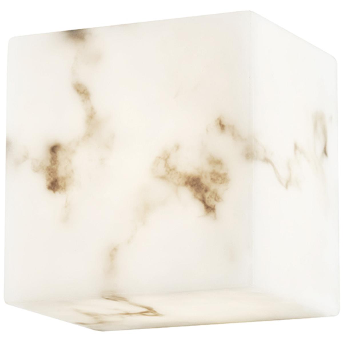 Justice Design FAL-5661 LumenAria Collection - Medley Family 4.75 inch Faux Alabaster Resin ADA Wall Sconce Wall Light in 4" D x 4.75" W x 4.75" H, EV