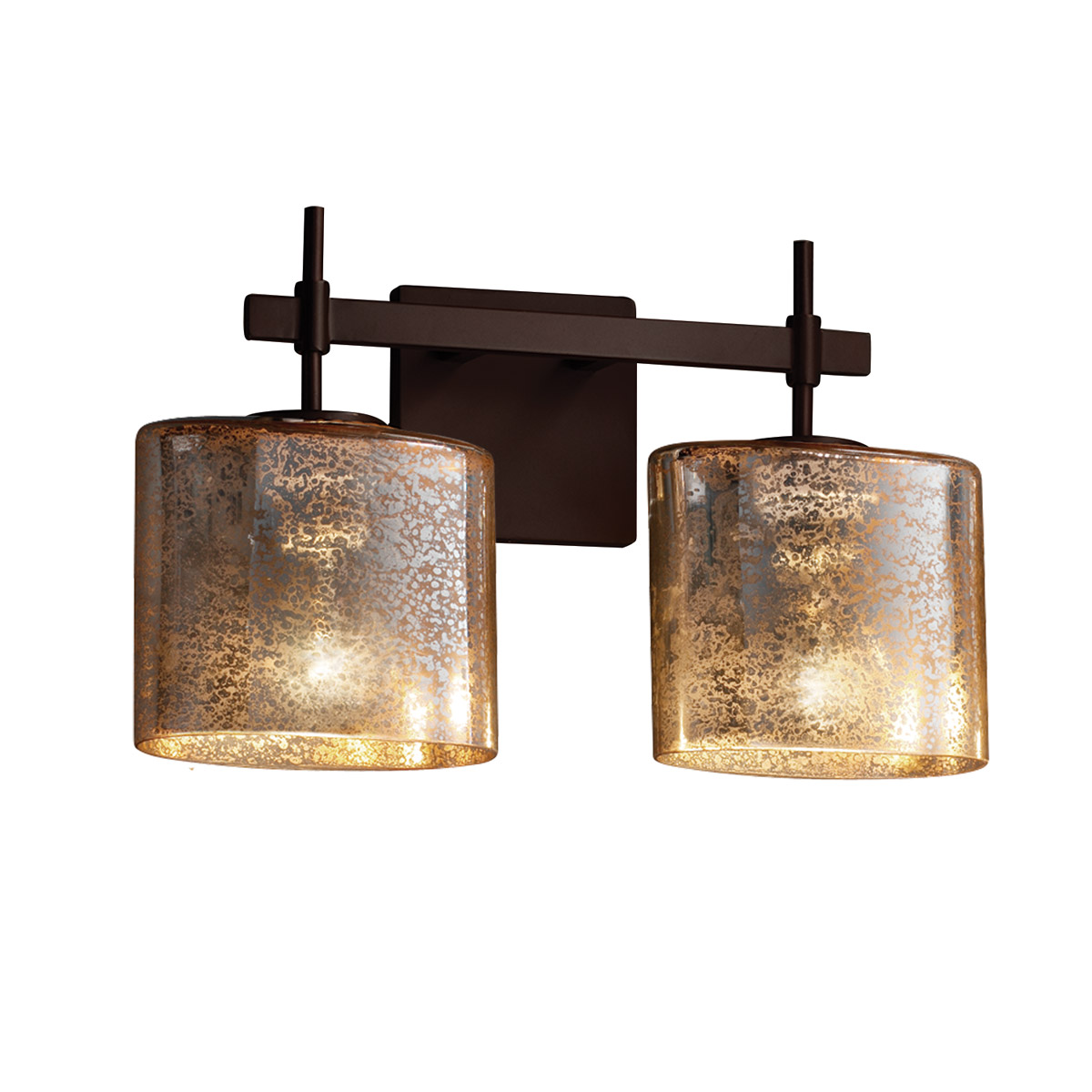 Justice Design FSN-8412-30-ALMD-NCKL-LED2-1400 Fusion Bath Vanity Light Wall Light in 1400 Lm LED, Brushed Nickel, Oval, Almond Fusion