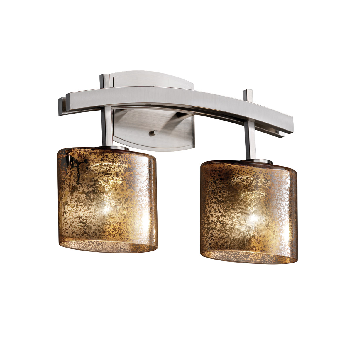 Justice Design FSN-8592-30-RBON-DBRZ-LED2-1400 Fusion LED 15.5 inch Dark Bronze Bath Bar Wall Light in 1400 Lm LED, Oval, Ribbon Fusion, Archway