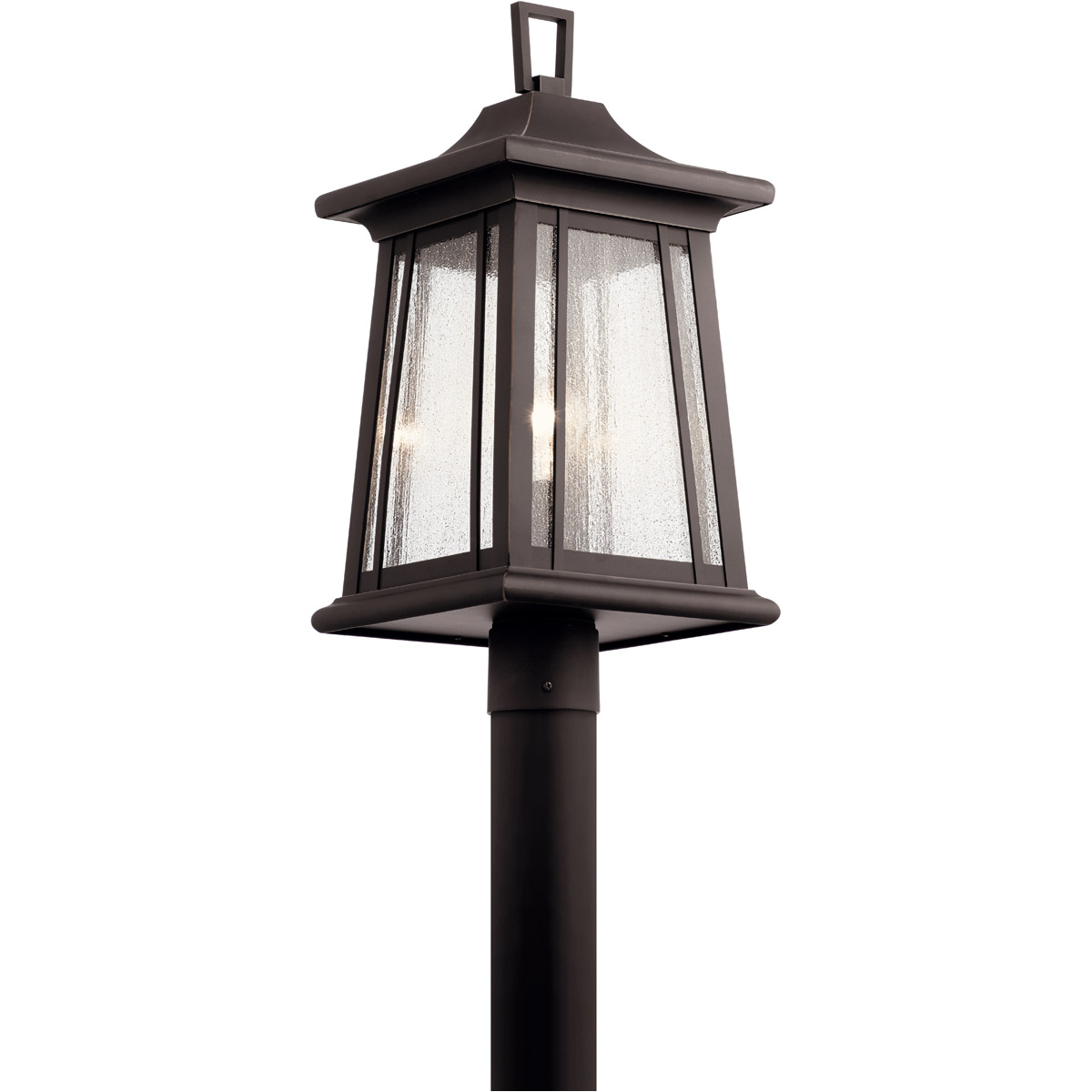 Kichler 49911RZ Taden 1 Light 22 inch Rubbed Bronze Outdoor Post Lantern