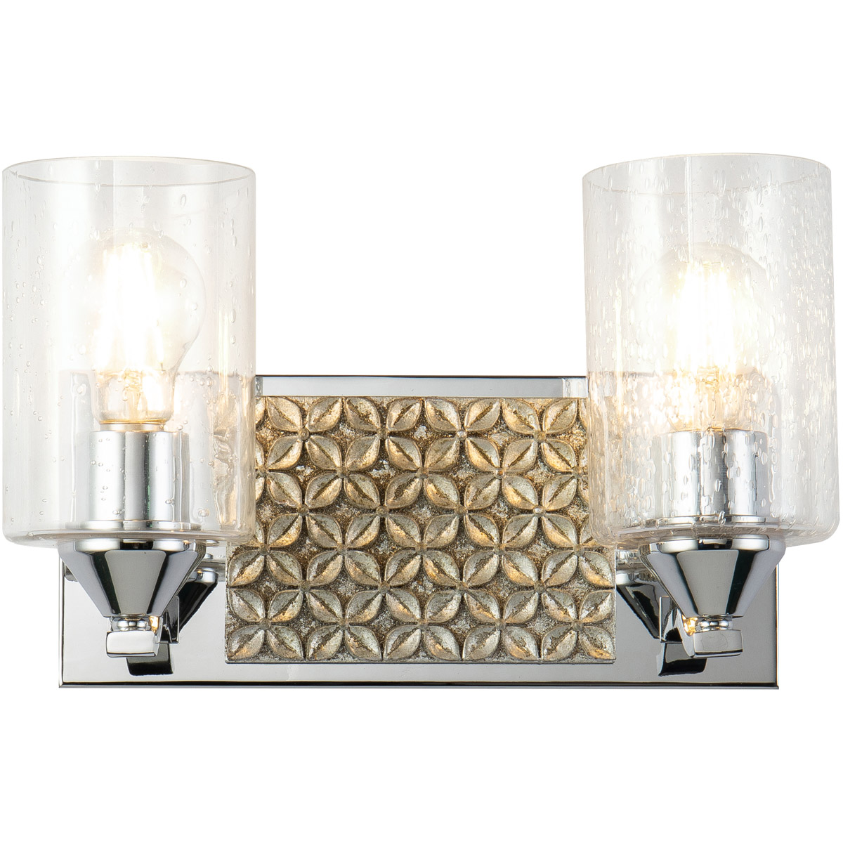 Lucas + McKearn BB90587PC-2B2S Arcadia 2 Light 13 inch PC Bath Light Wall Light in Polished Chrome