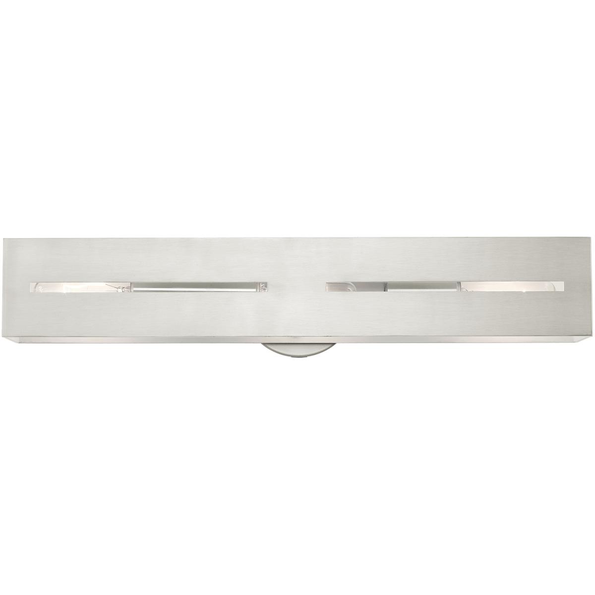 Livex Lighting 16683-91 Soma 3 Light 23.5 inch Brushed Nickel ADA Vanity Sconce Wall Light