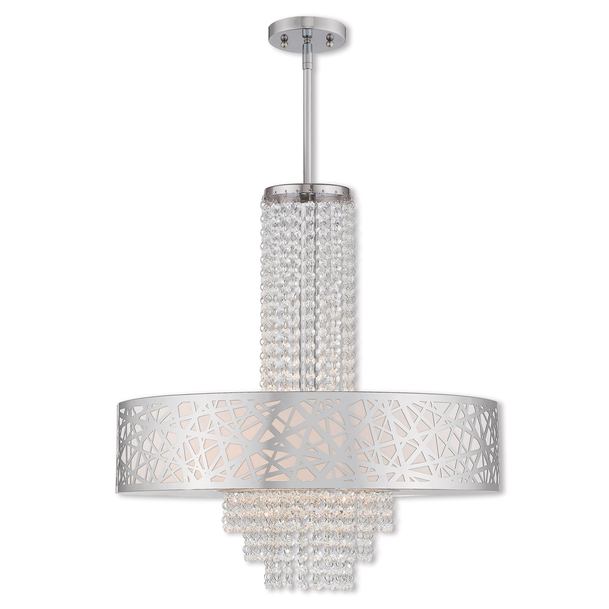 Livex Lighting 40767-05 Allendale 5 Light 22 inch Polished Chrome Pendant Chandelier Ceiling Light