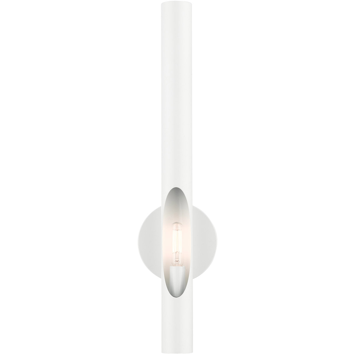 Livex Lighting 45911-69 Acra 1 Light 5.13 inch Shiny White ADA ADA Single Sconce Wall Light